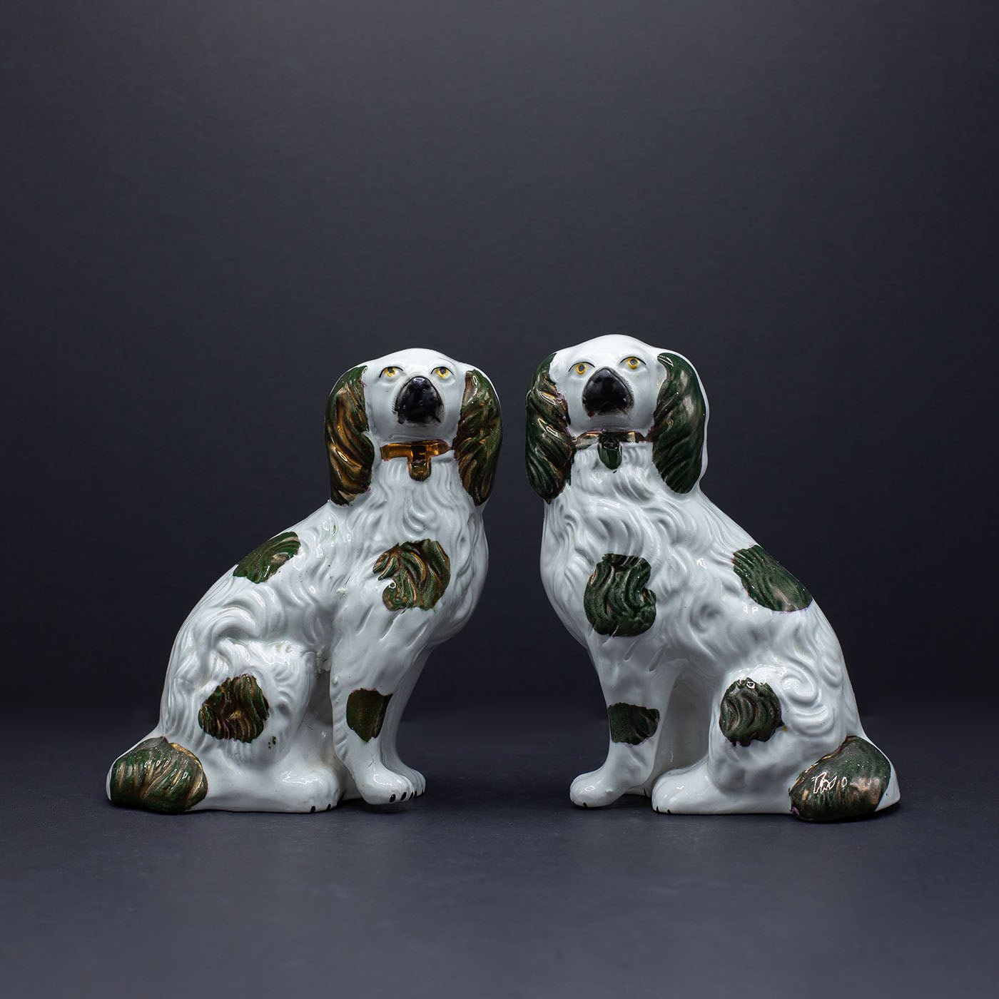 A Pair Of Very Regal Wally Dogs - FLORA BLACK