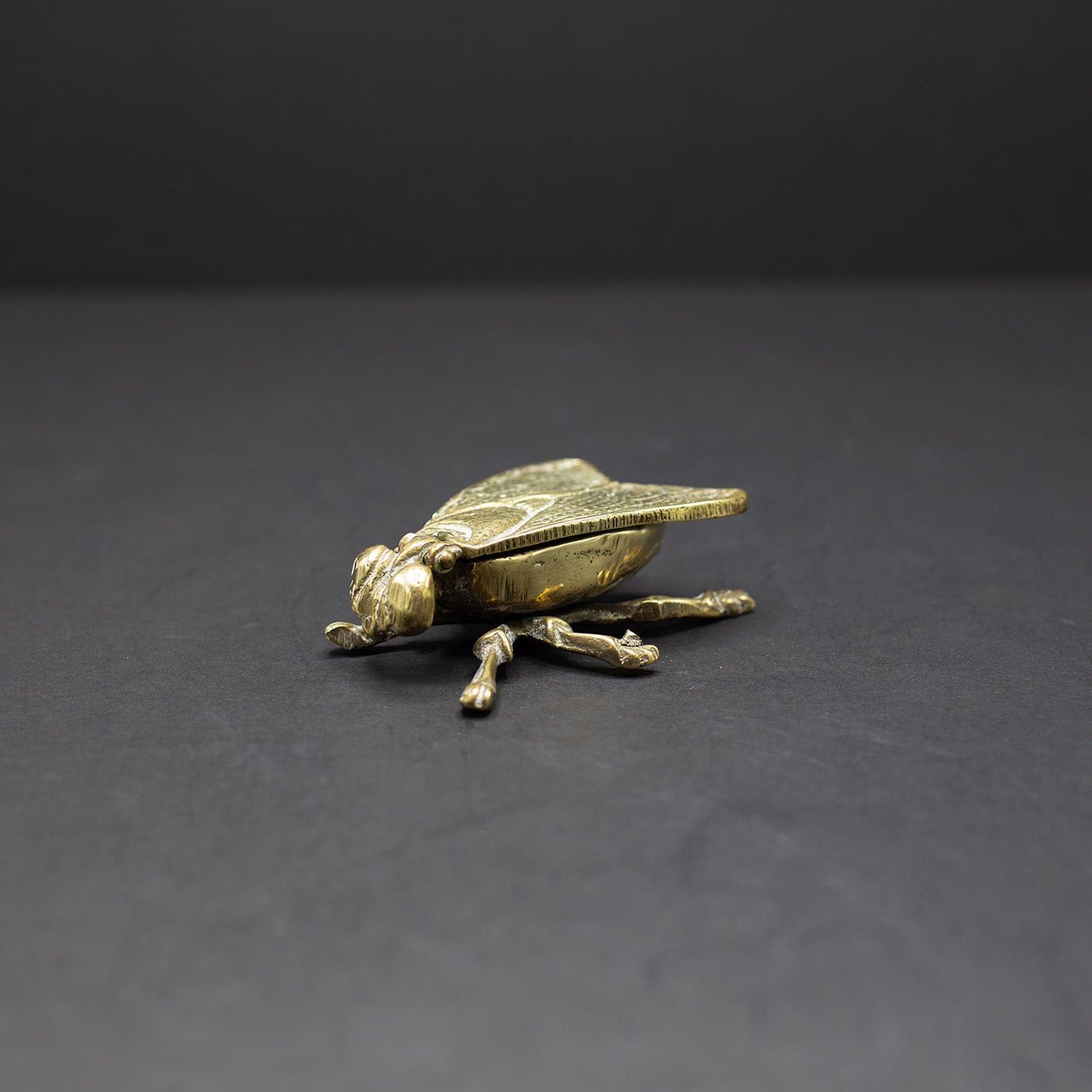 Brass Fly Ashtray / Trinket Box (No.4) - FLORA BLACK