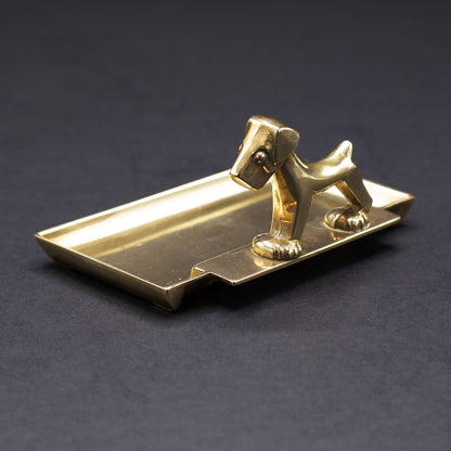 Brass Terrier Pin Dish - FLORA BLACK