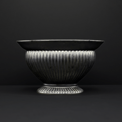 Pewter Mantel Vase. - FLORA BLACK