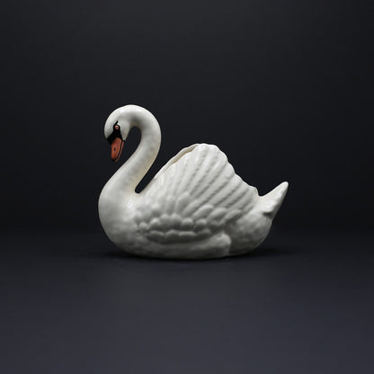 Small Swan Jardinière - FLORA BLACK