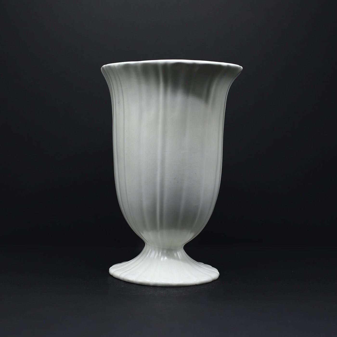 Tall Fluted Vase - FLORA BLACK