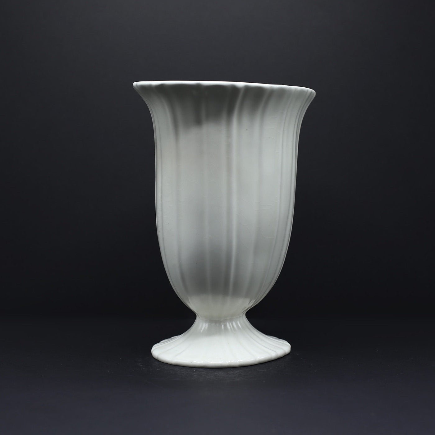 Tall Fluted Vase - FLORA BLACK