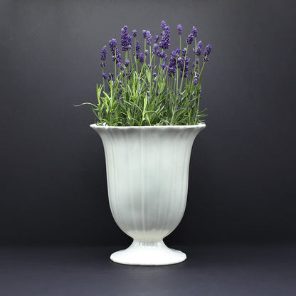 Tall Fluted Vase - FLORA BLACK